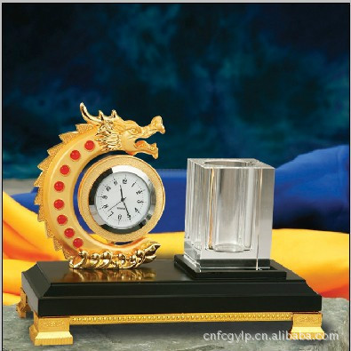 万事如意锌铝合金龙年新品——金属水晶龙，商务促销会议优选