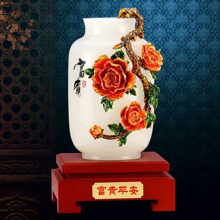 珐琅彩琉璃花瓶 汤河店创意工艺，点亮家居艺术与馈赠之选